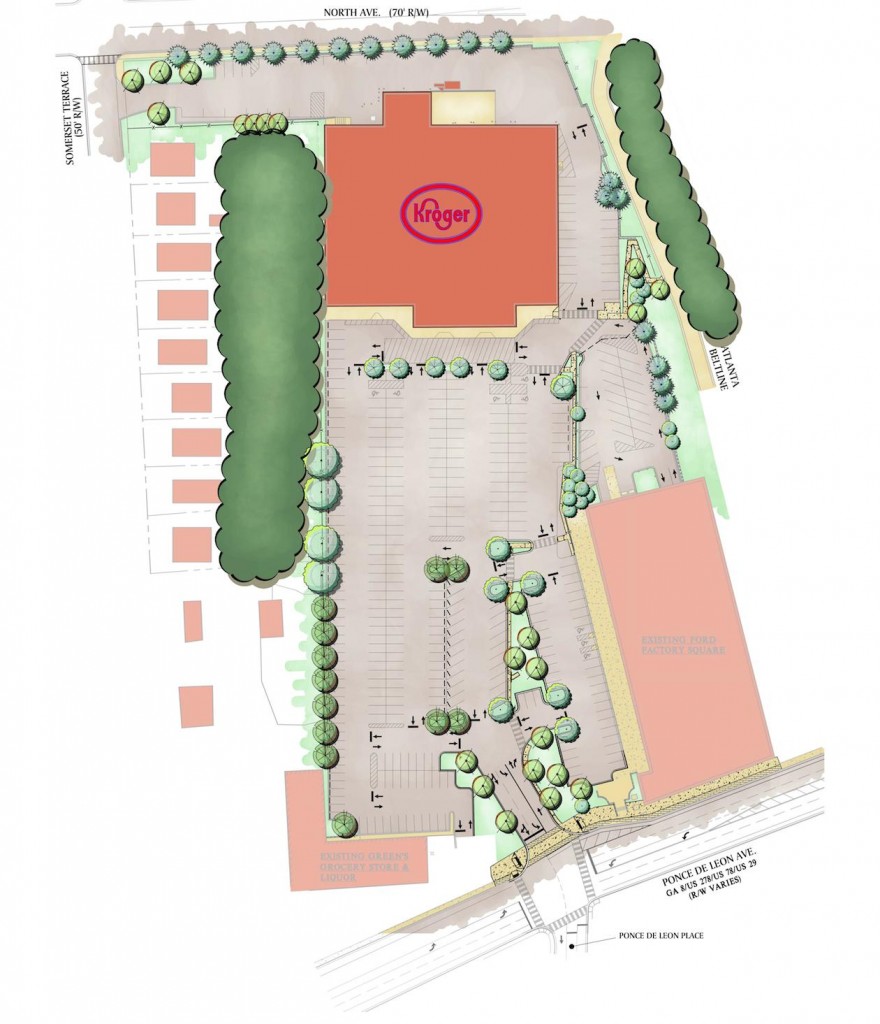 Exterior Improvements Underway at ‘Murder Kroger’ [Rendering]
