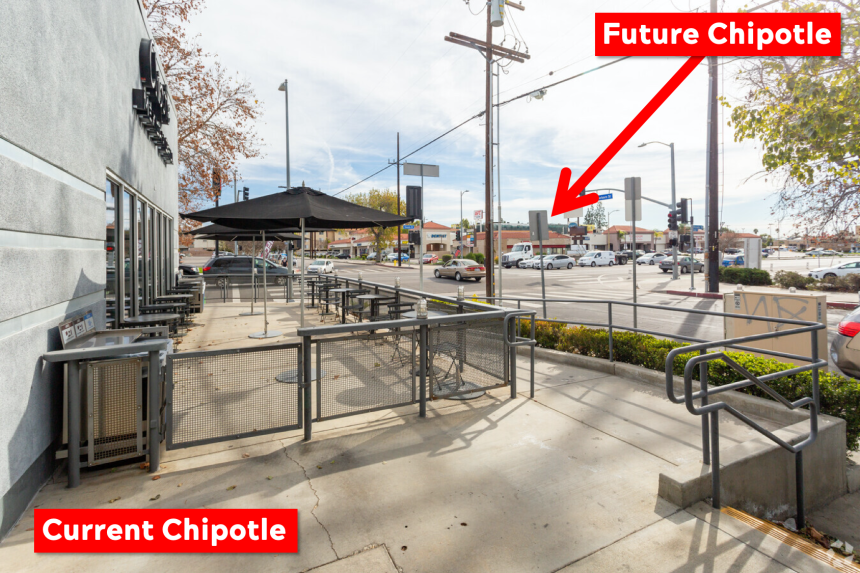 Northridge Chipotle - Moving Across The Street