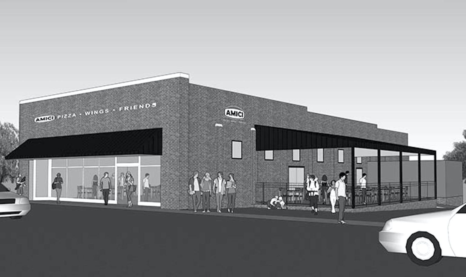 Amici Italian Café - Rendering