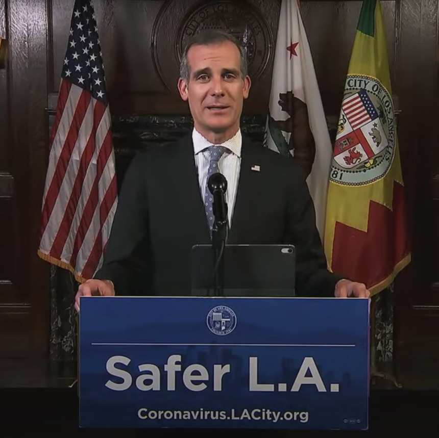 Photo: Mayor Eric Garcetti/YouTube