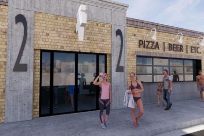 An artist's rendering of the yet-to-open 22nd Street Pizza