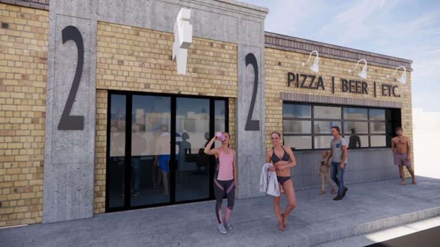 An artist's rendering of the yet-to-open 22nd Street Pizza