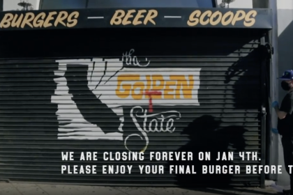 Burger Joint Golden State 'Closing Forever' Jan. 4