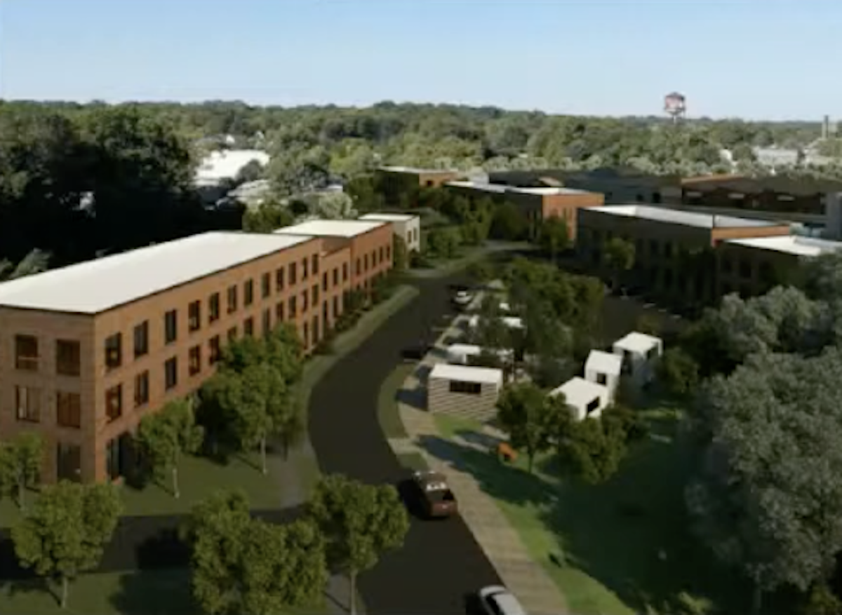 Proposed Residential Mixed-Use Adjacent CSX Rail Line Would Bring 108 Units To North Athens - Rendering 1