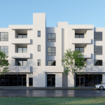 A rendering of the proposed 39-unit project for 17630 Sherman Way, Van Nuys, CA