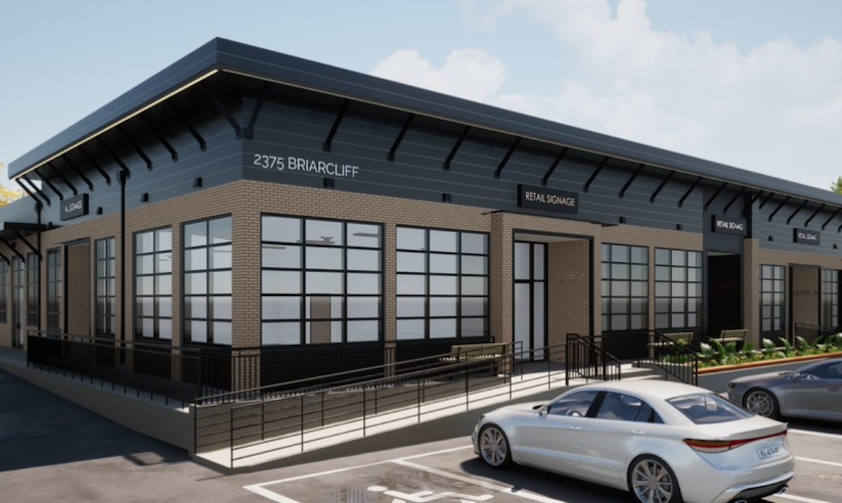 10-Unit Commercial Strip Planned Adjacent New Classic City Bank Headquarters, Banking Facility - Rendering