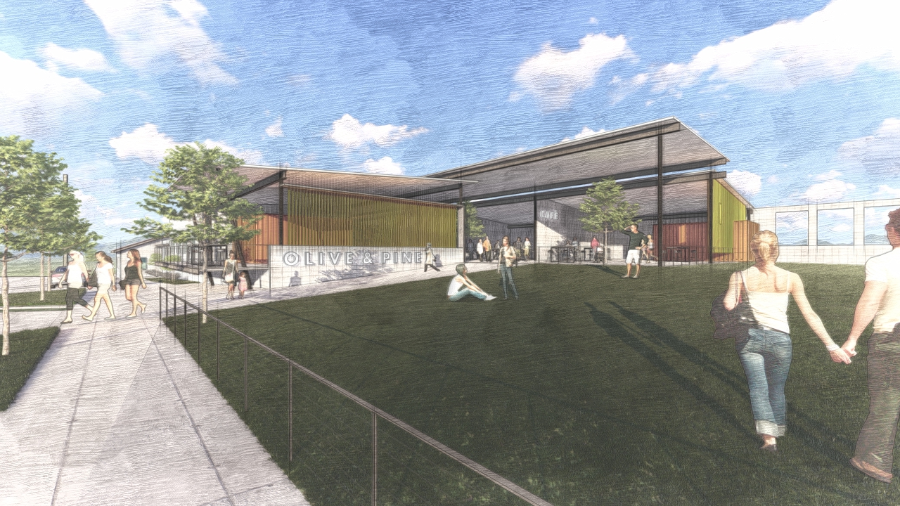 Olive & Pine Rendering