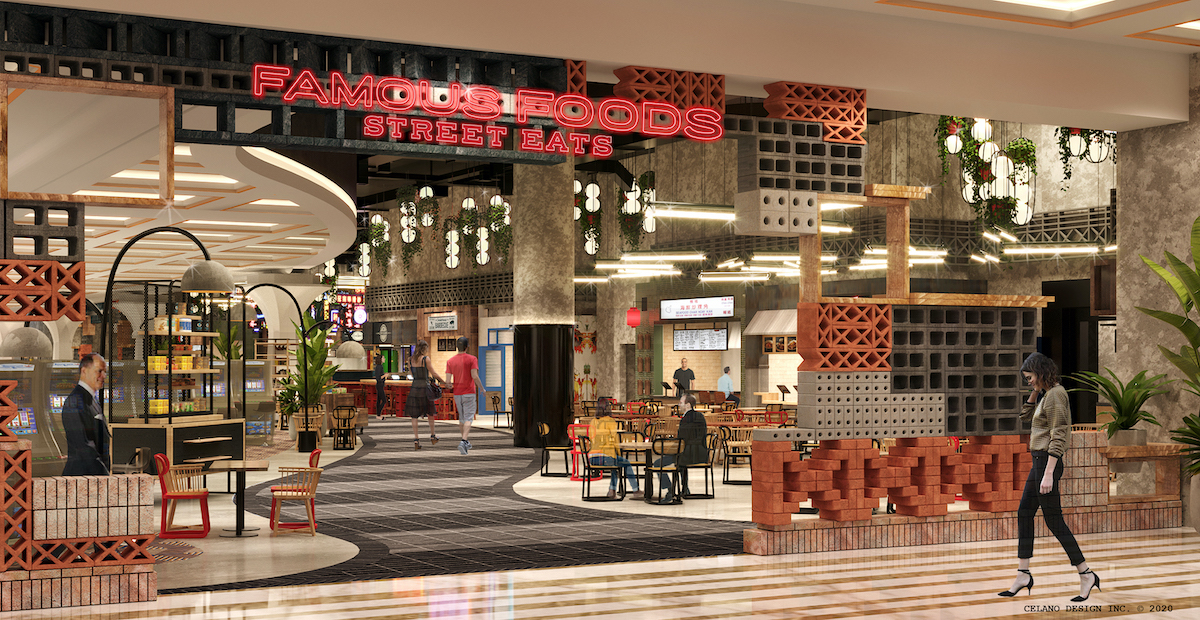 [Renderings] Asian Hawker-Inspired Food Hall To Open in Resorts World With 16 Restaurants, a Speakeasy - Rendering 1