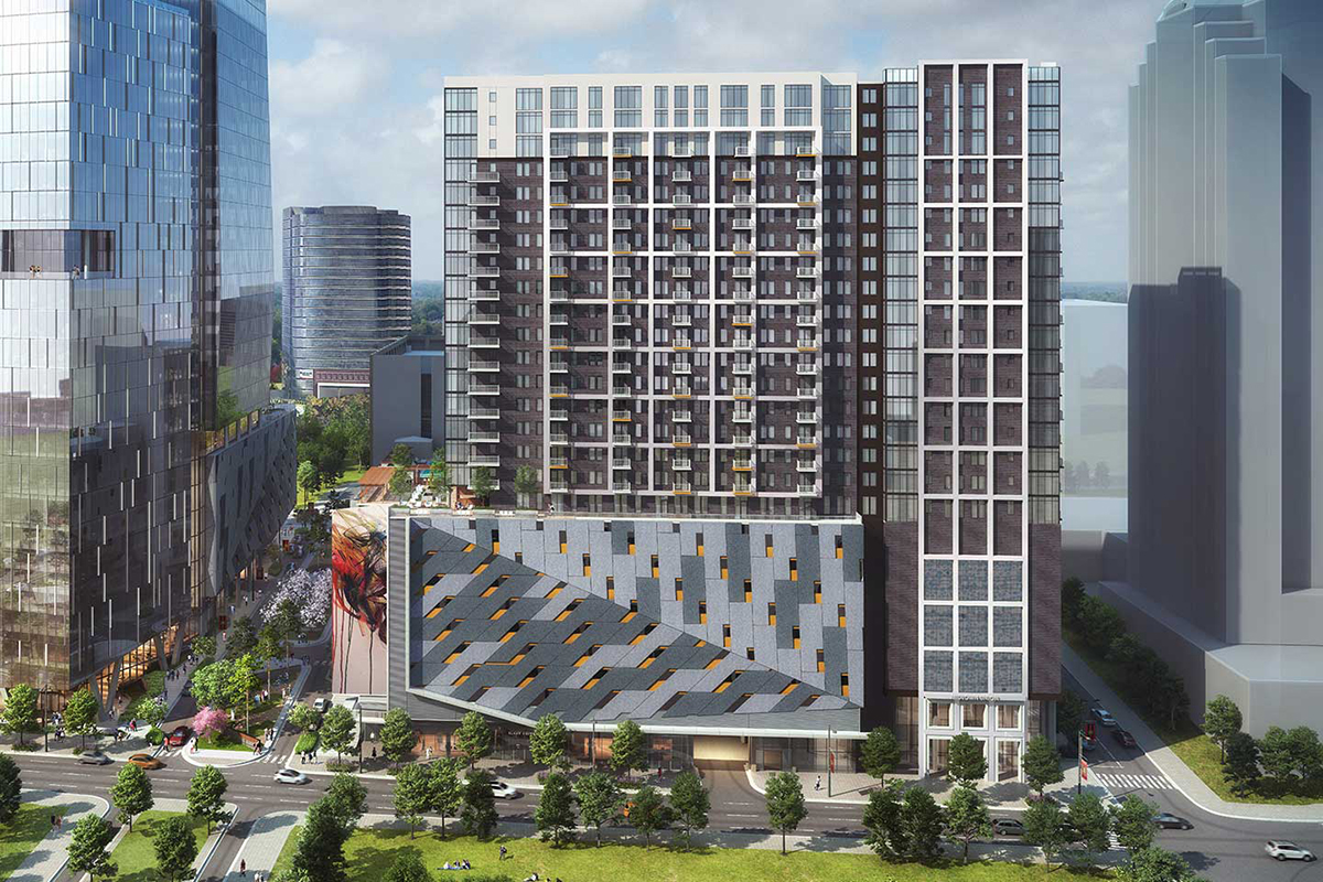 The Mira at Midtown Union Tops Out