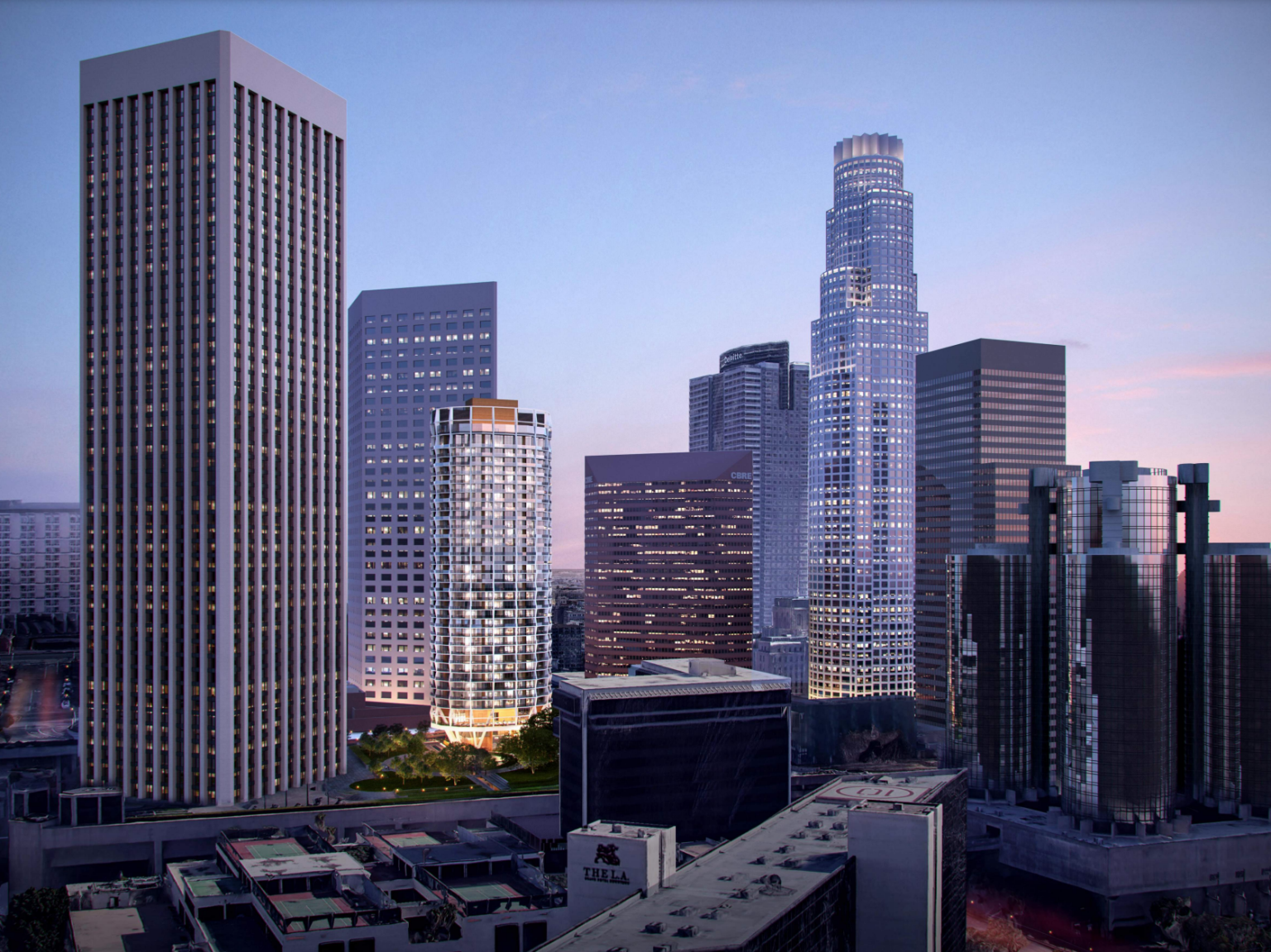 Residences at 333 South Hope Street Rendering 1