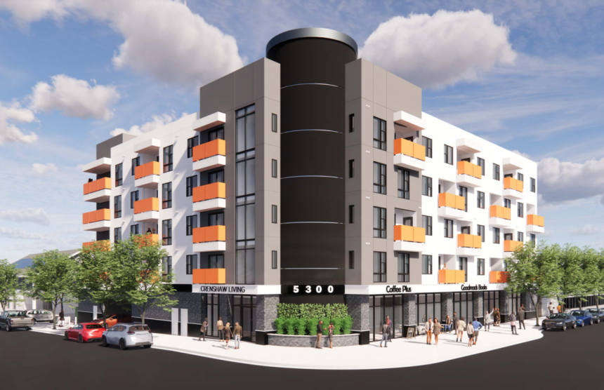 Crenshaw Apartments Project Rendering 1