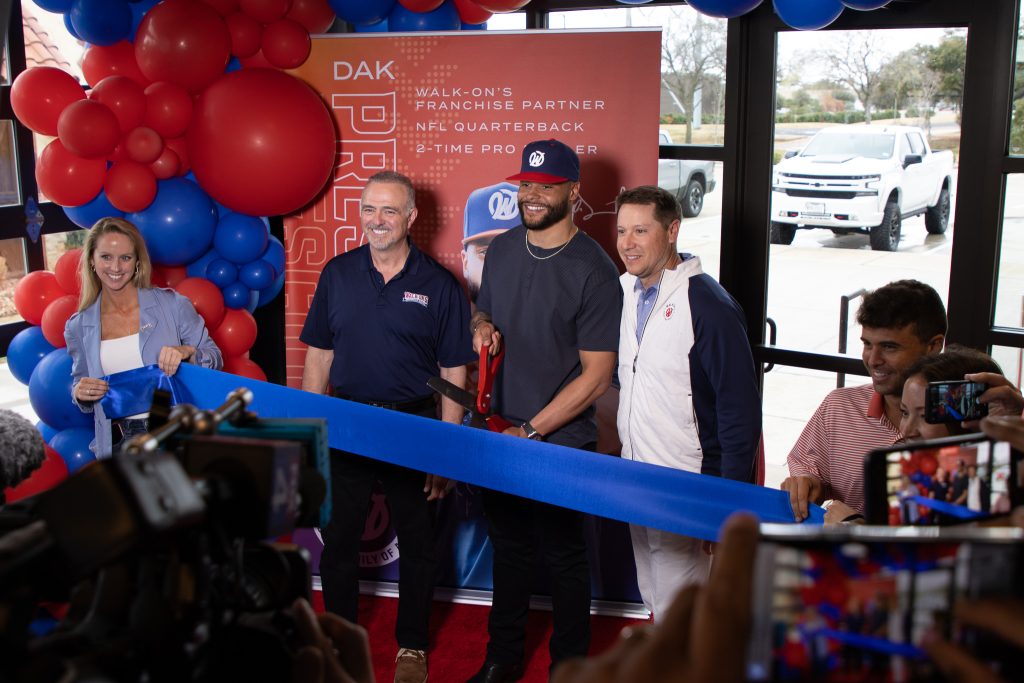 Walk-On's Sports Bistreaux Reopens Las Colinas Location With Help from Dak Prescott