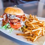 The District Kitchen and Saloon's Crispy Chicken Bacon Ranch Sandwich.