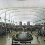 Denver International Airport terminal.