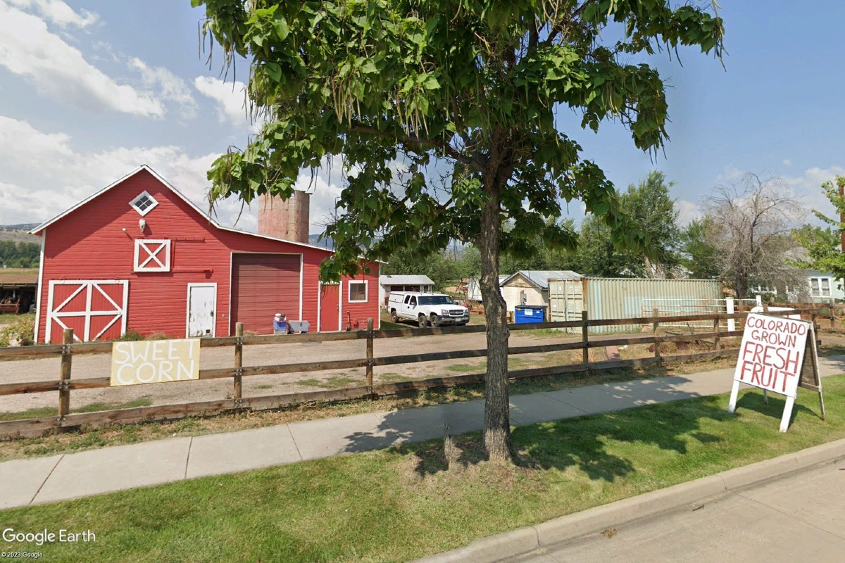 The little red barn at 2917 S. Taft Hill Rd.