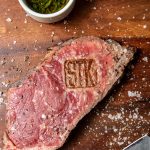 An STK branded steak