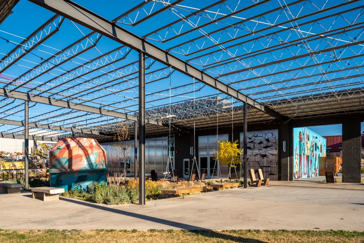 The future site of the Comal Heritage Food Incubator in RiNo ArtPark