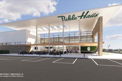 The first location for pickle ball-themed sports and entertainment center will open in November