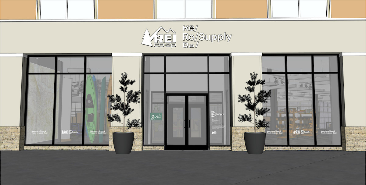 REI Re/Supply rendering of new location in Clackamas, Oregon opening August 2023 | Official