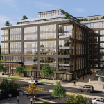 Rendering Official | Shown, a rendering of the potential office product coming to the Congress Heights site in Washington, DC’s Ward 8.