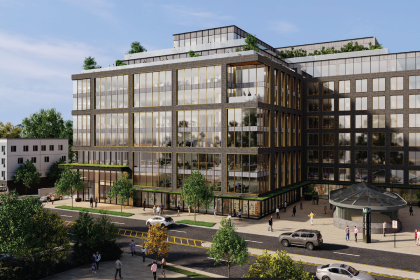 Rendering Official | Shown, a rendering of the potential office product coming to the Congress Heights site in Washington, DC’s Ward 8.