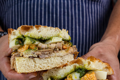 Le Farfalle Owners to Open Focaccia Sandwich Concept Da Toscano Porchetta