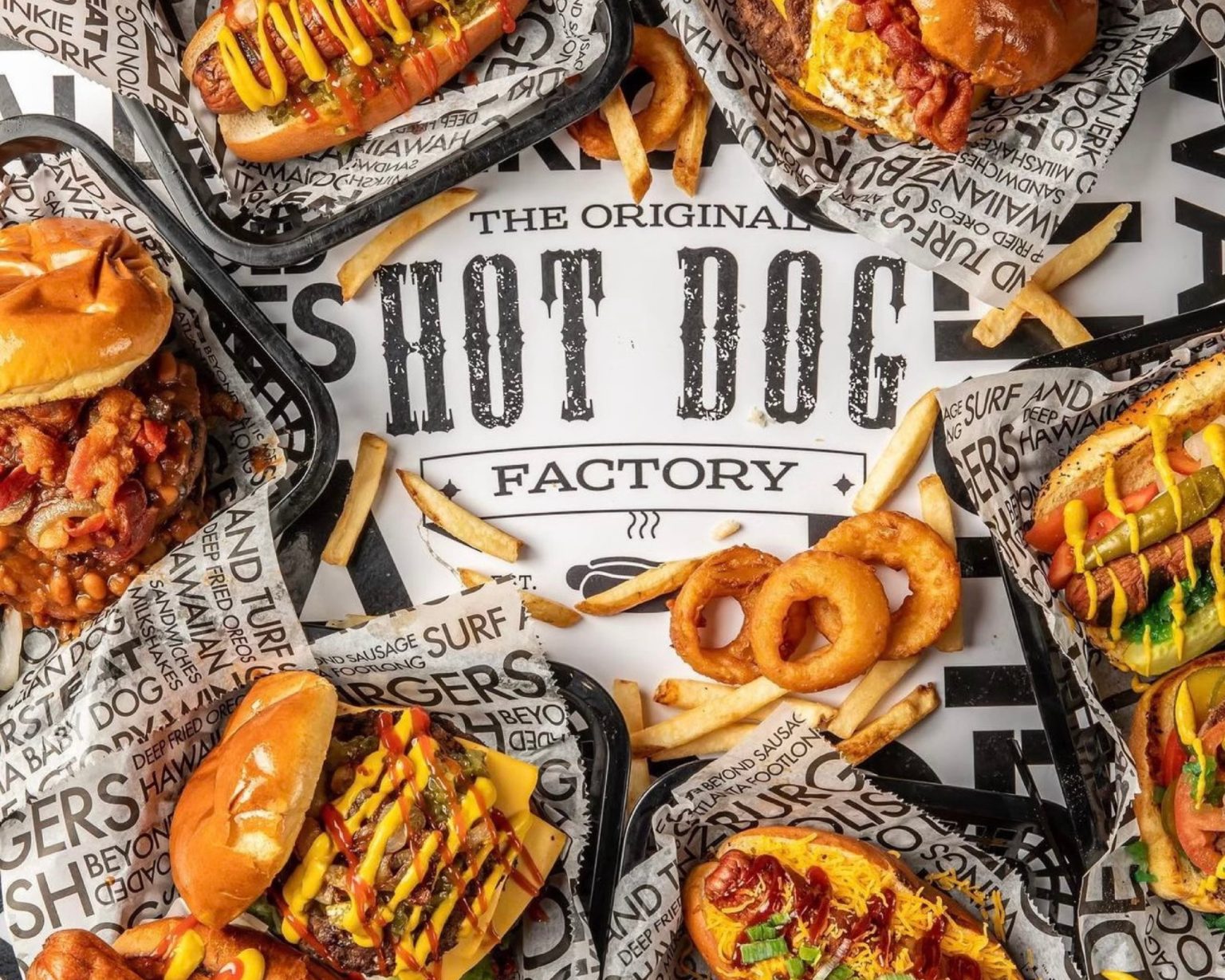 The Original Hot Dog Factory has over a dozen locations across the country, including four locations in Georgia. Photo Credit: The Original Hot Dog Factory website.