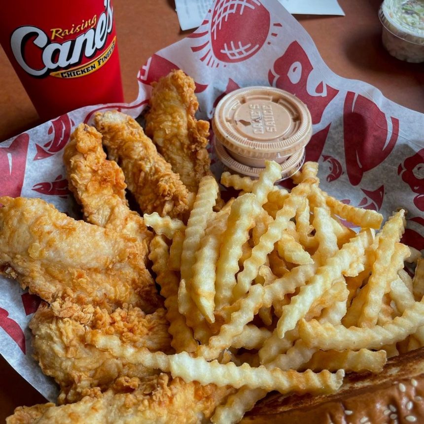 It has been previously reported that Raising Cane’s Chicken Fingers postponed its Union Station location opening to 2026. Photo Credit: Raising Cane’s Chicken Fingers’ Facebook page.