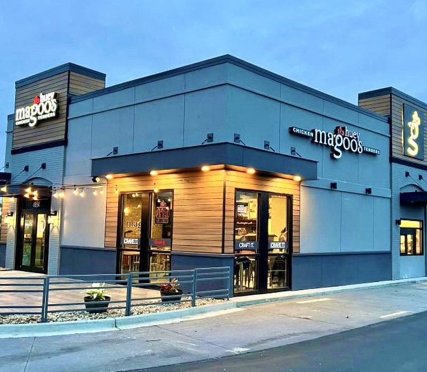 The exterior of the North Charleston Huey Magoos Location