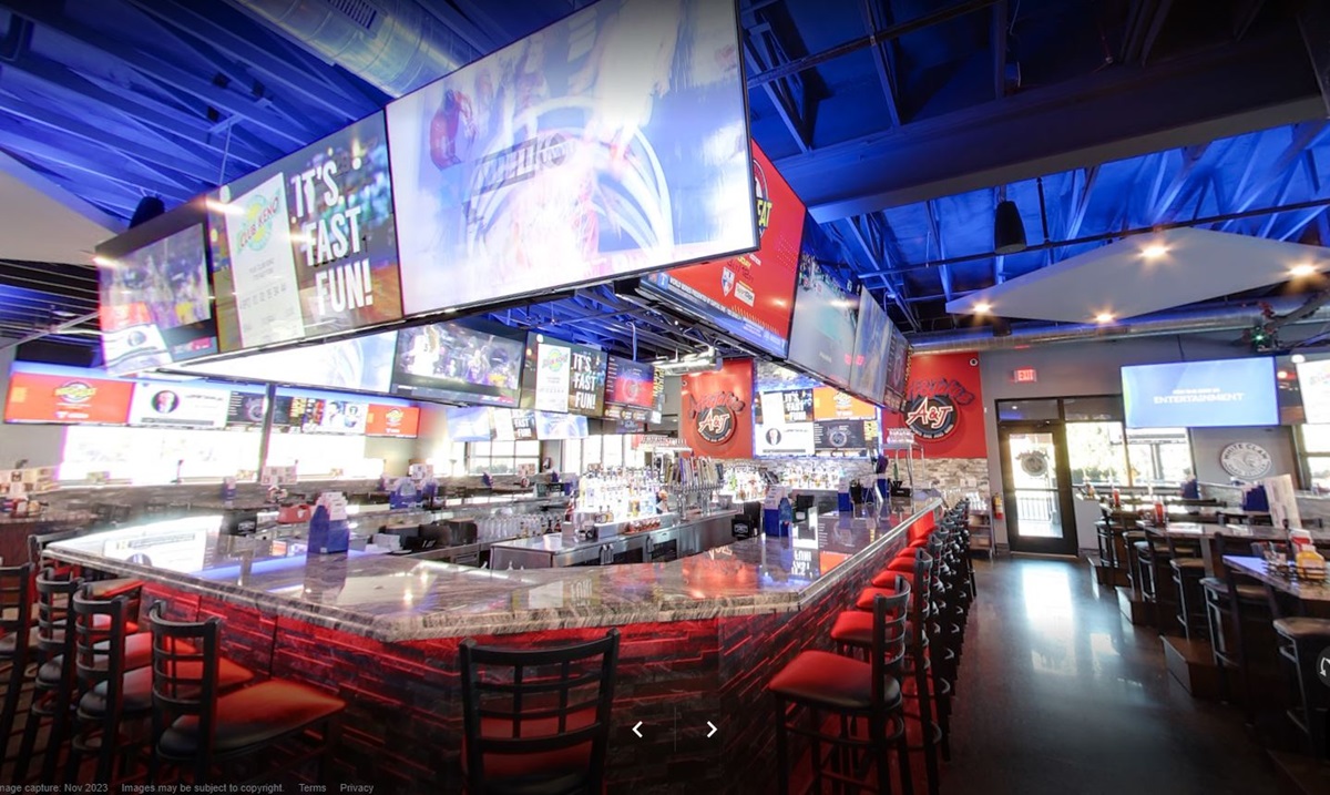 art and jakes sports bar lansing bar tv mockup render