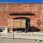 slow and low smokehouse elk grove brick building exterior railroad street