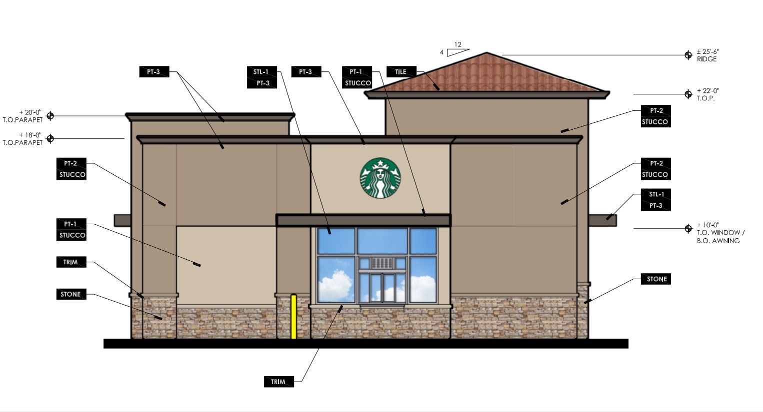 starbucks drive through site plan 8306 elk grove florin rd