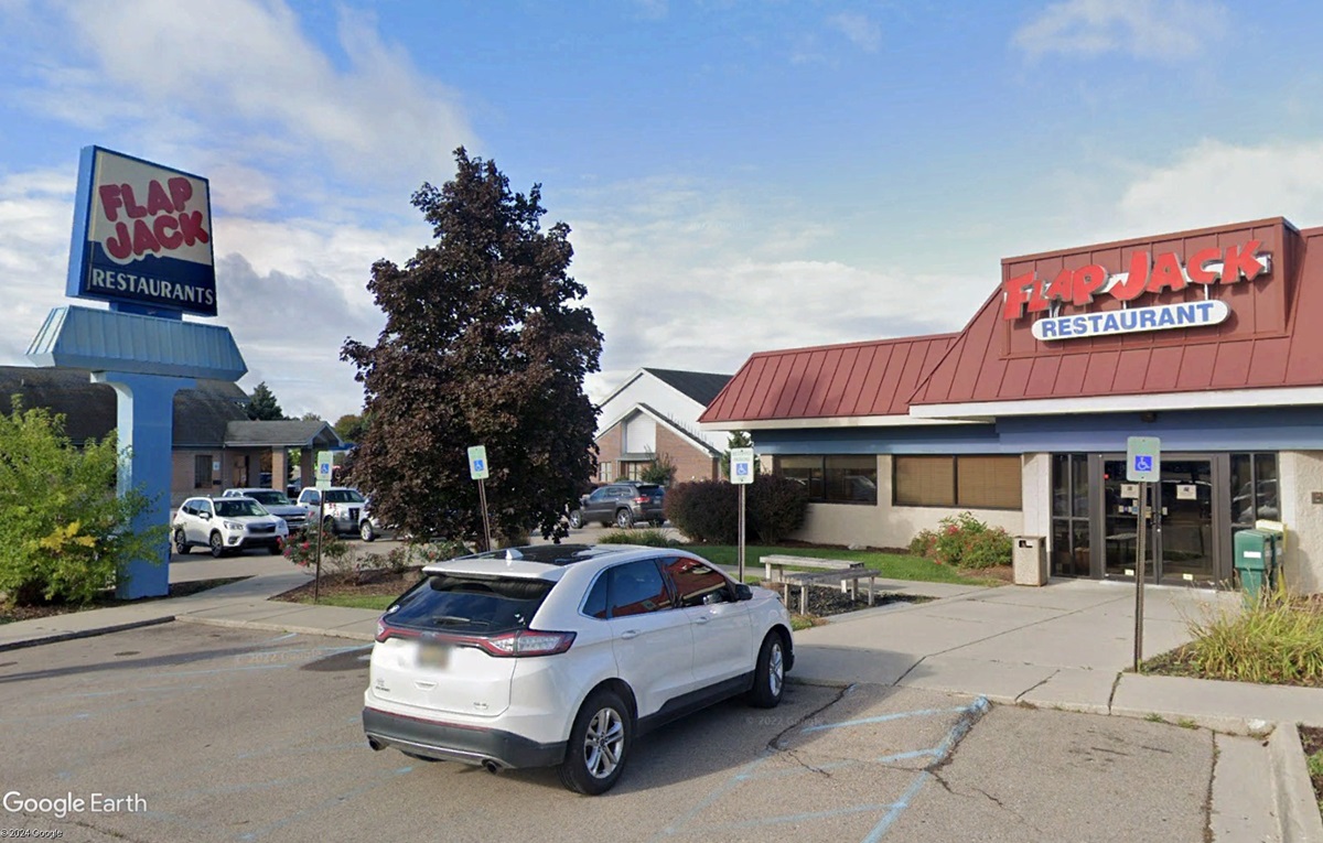 flap jack restaurant dewitt building exterior