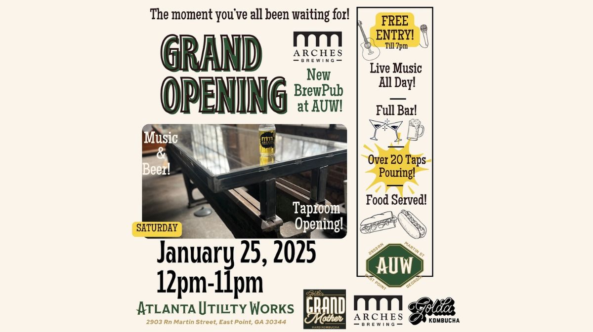 Atlanta Utility Works Arches Brewery opening