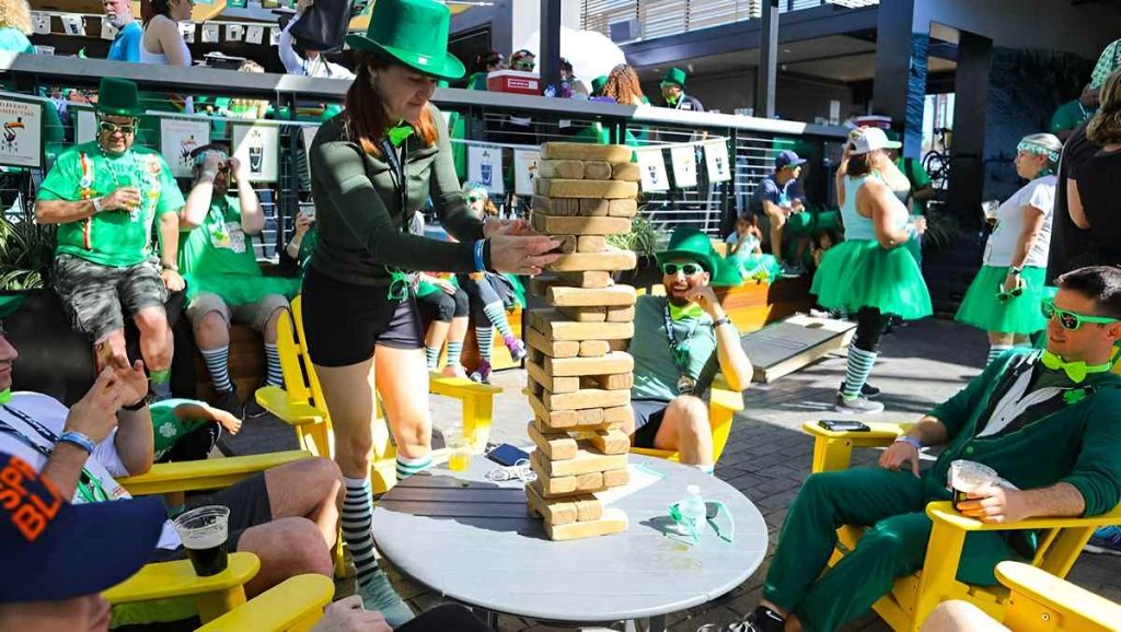 Post-Race Celebration at Leprechaun Run