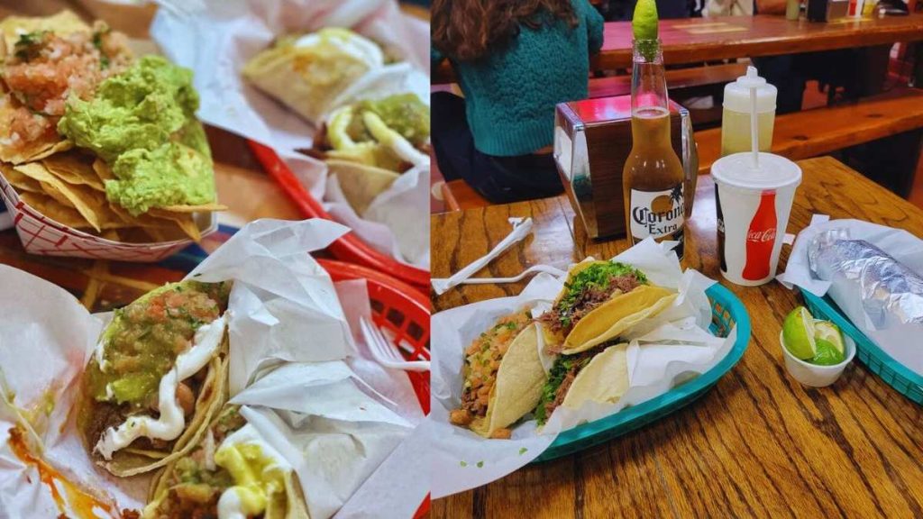 The San Francisco crowd makes it way to the food establishment to relish burritos and tacos in a warm setting.