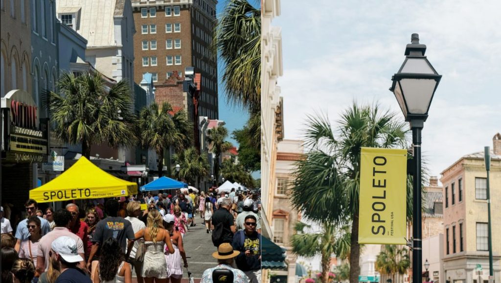 Attendees at the Spoleto festival in South Carolina 