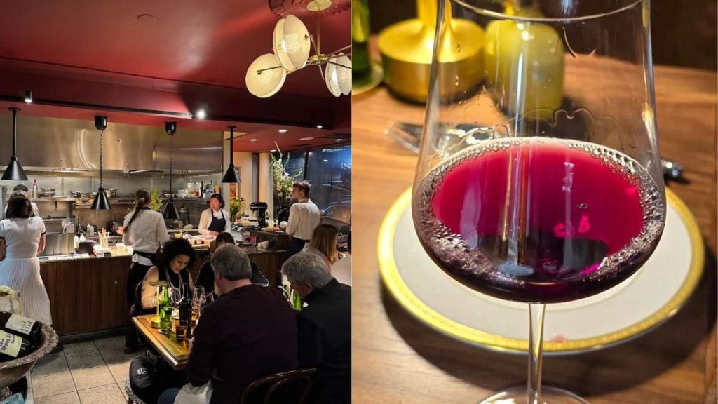 This LA-based South Bay bistro attracts the crowd with its Parisian-style dining flair and wine items. 