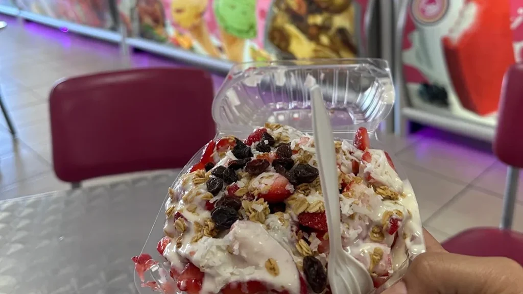 Cockroaches were found in several areas of the ice cream shop