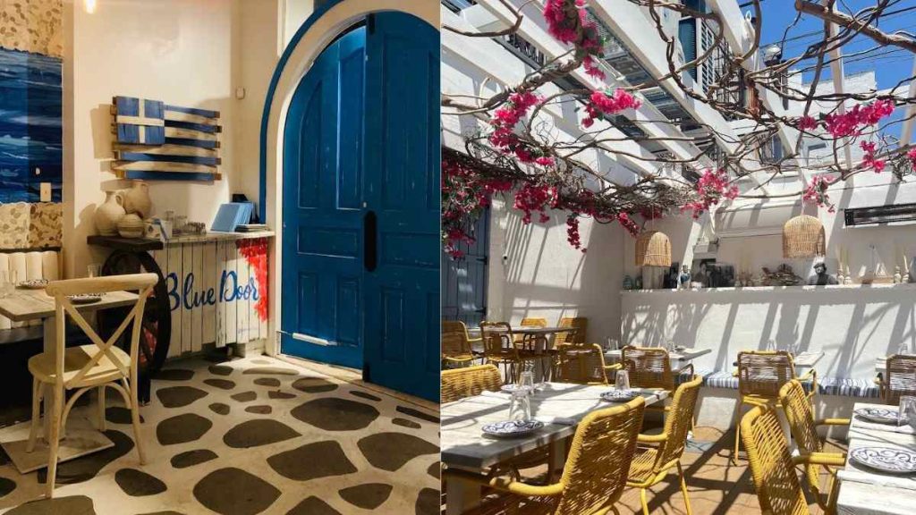 Blue Door Taverna received love for lobsters, chicken skewers and kebabs, Gambas A la Plancha, etc.