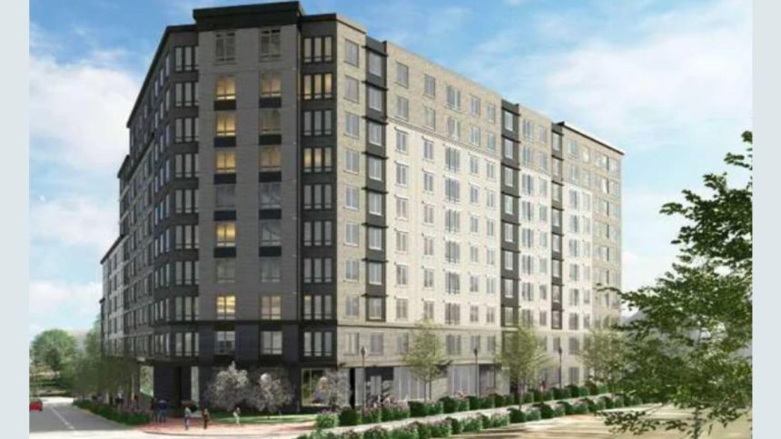A new 249-unit housing project will open near the junction of Glebe Road and Langston Boulevard.
