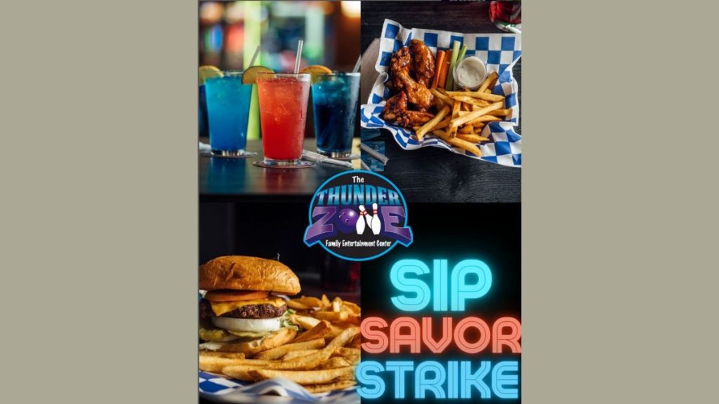 A glimpse of food and beverages that are offered at the Thunderzone Bar & Grill inside the gaming zone