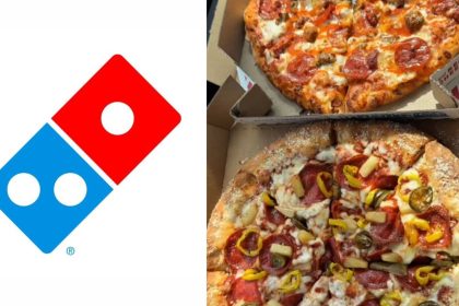 Domino's pizza and logo