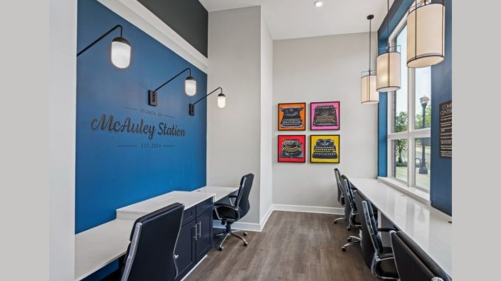 Image of one of the internal common community spaces within McAuley Station