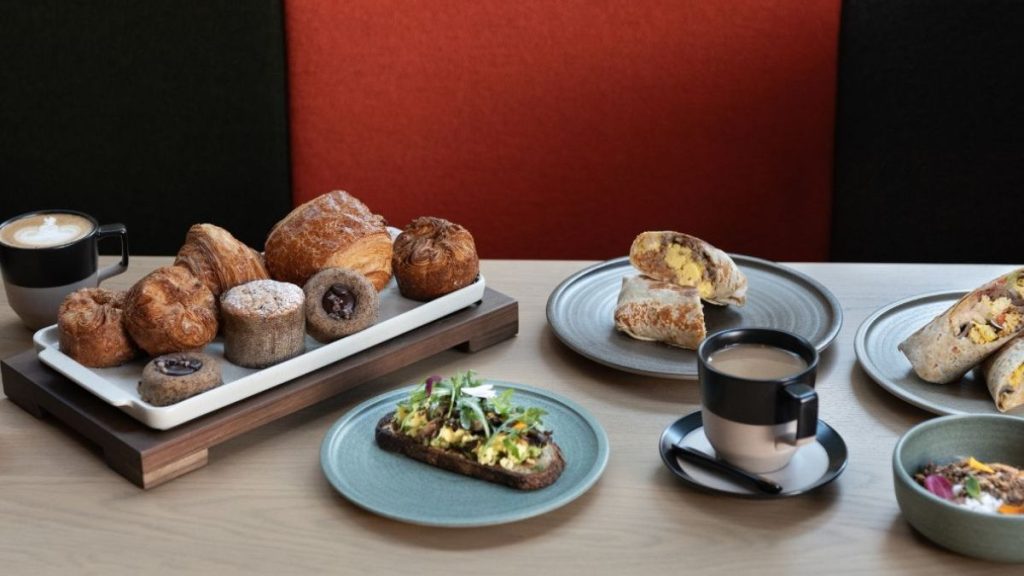 Breakfast options available at Poppy & Claro