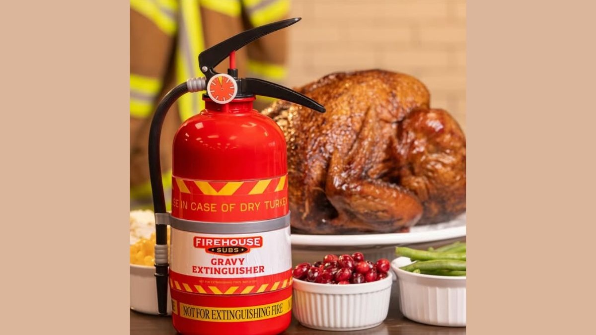 Firehouse Subs introduces the limited-edition Gravy Extinguisher, an inventive Thanksgiving-inspired creation starting November 14, 2025. 