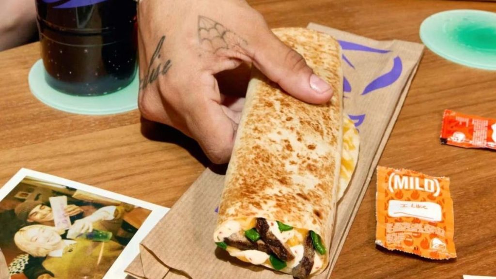 Image of Taco Bell’s Steak & Poblano Rolled Quesadilla