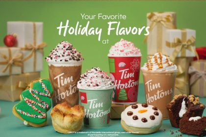 Tim Hortons’ new holiday menu has a range of festive drinks crafted especially for the holiday season
