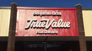 Benjamin Brothers True Value Hardware storefront