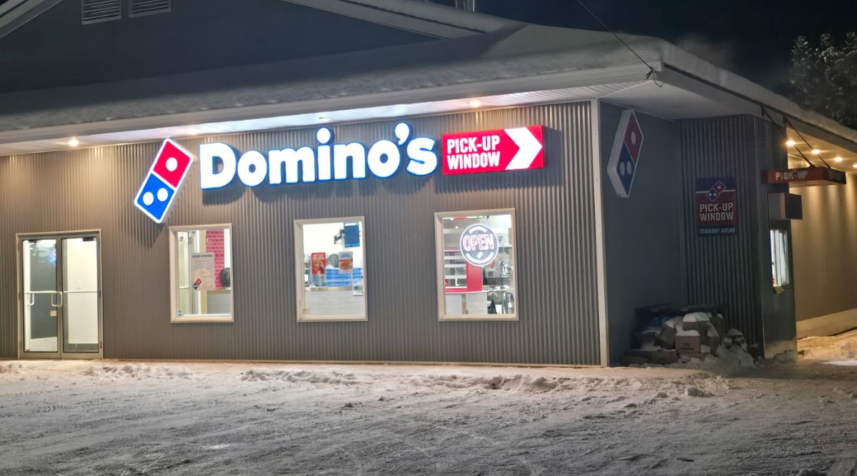 Domino’s has officially opened its first North Pole location on Santa Claus Lane, launching a month-long series of holiday-themed events. 